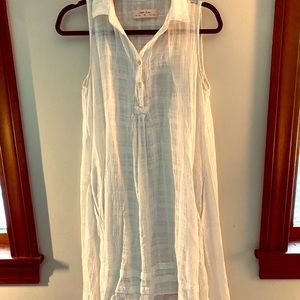 Anthropologie 100% white XS cotton dress